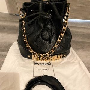 COPY - Moschino Gold Chain Bucket Bag